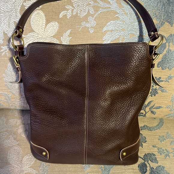 Kenneth Cole pebbled leather bag - Picture 1 of 16